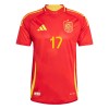 Original Trikotsatz Spanien Williams JR 17 Heimtrikot EURO 2024 Für Kinder